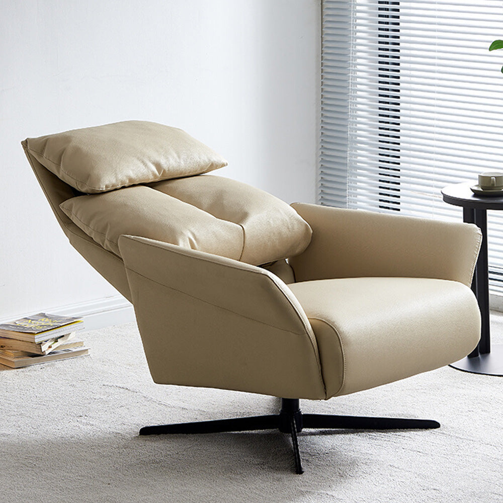 LIVARA EC1058 Rotating Chair with Iron Frame, Foam, Down Feather, and Microfiber