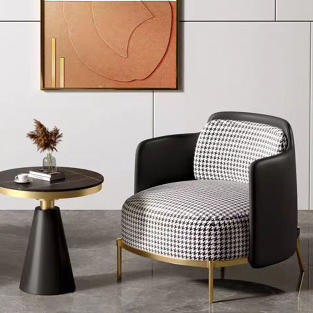 LIVARA EC1059 Curved Wood and Eucalyptus Frame with High-Density Foam Leisure Chair