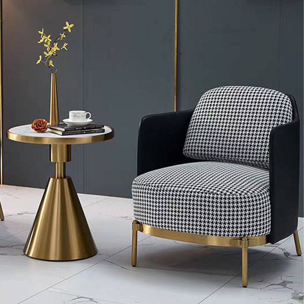 LIVARA EC1059 Curved Wood and Eucalyptus Frame with High-Density Foam Leisure Chair