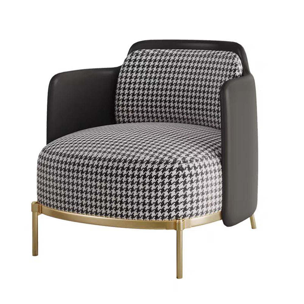 LIVARA EC1059 Curved Wood and Eucalyptus Frame with High-Density Foam Leisure Chair