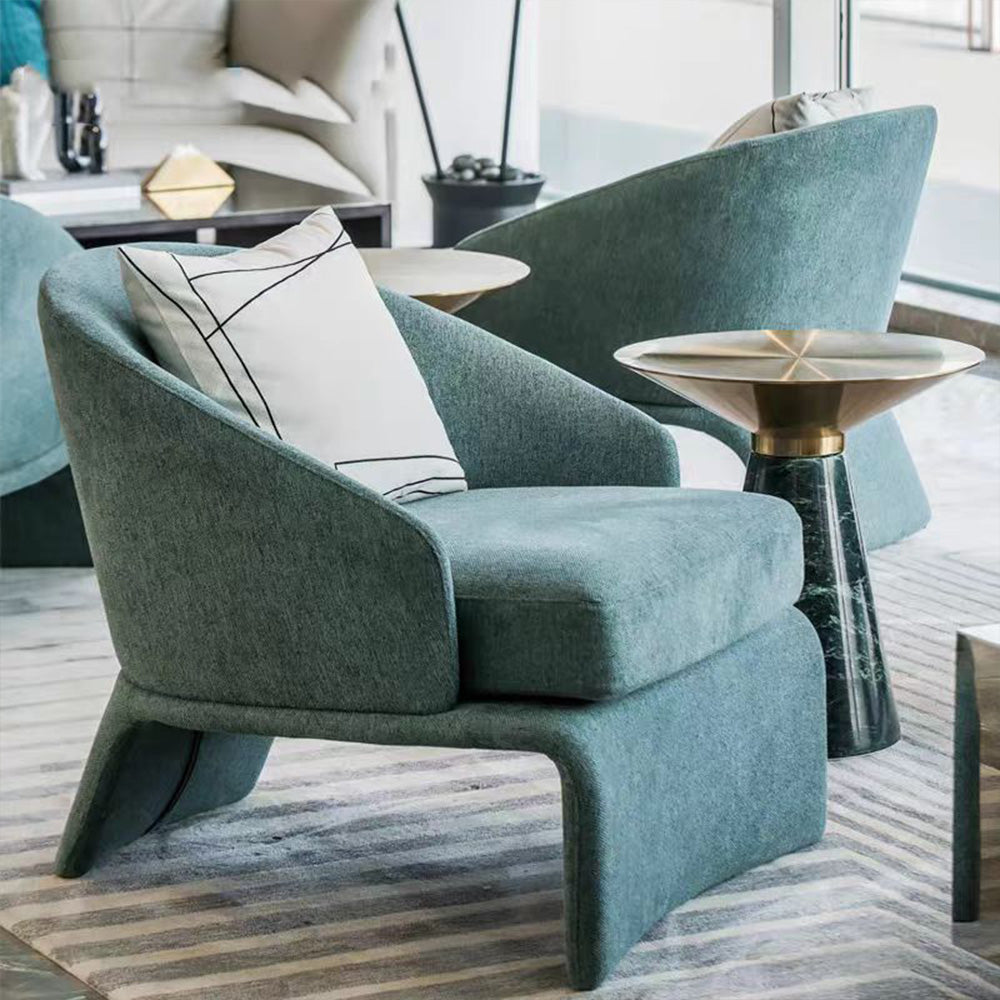 LIVARA EC1060 Eucalyptus Wood Frame with High-Density Foam Leisure Chair and Ottoman