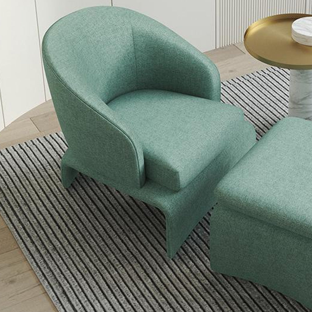 LIVARA EC1060 Eucalyptus Wood Frame with High-Density Foam Leisure Chair and Ottoman