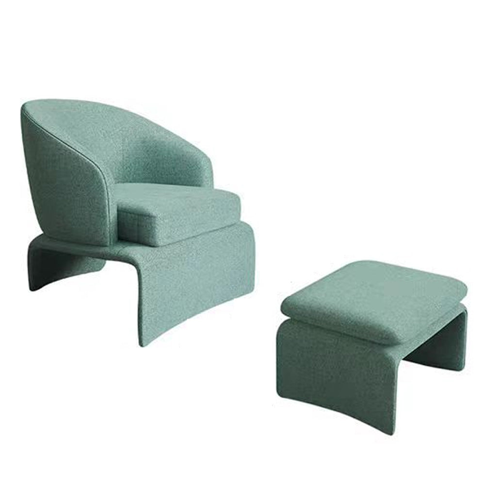 LIVARA EC1060 Eucalyptus Wood Frame with High-Density Foam Leisure Chair and Ottoman