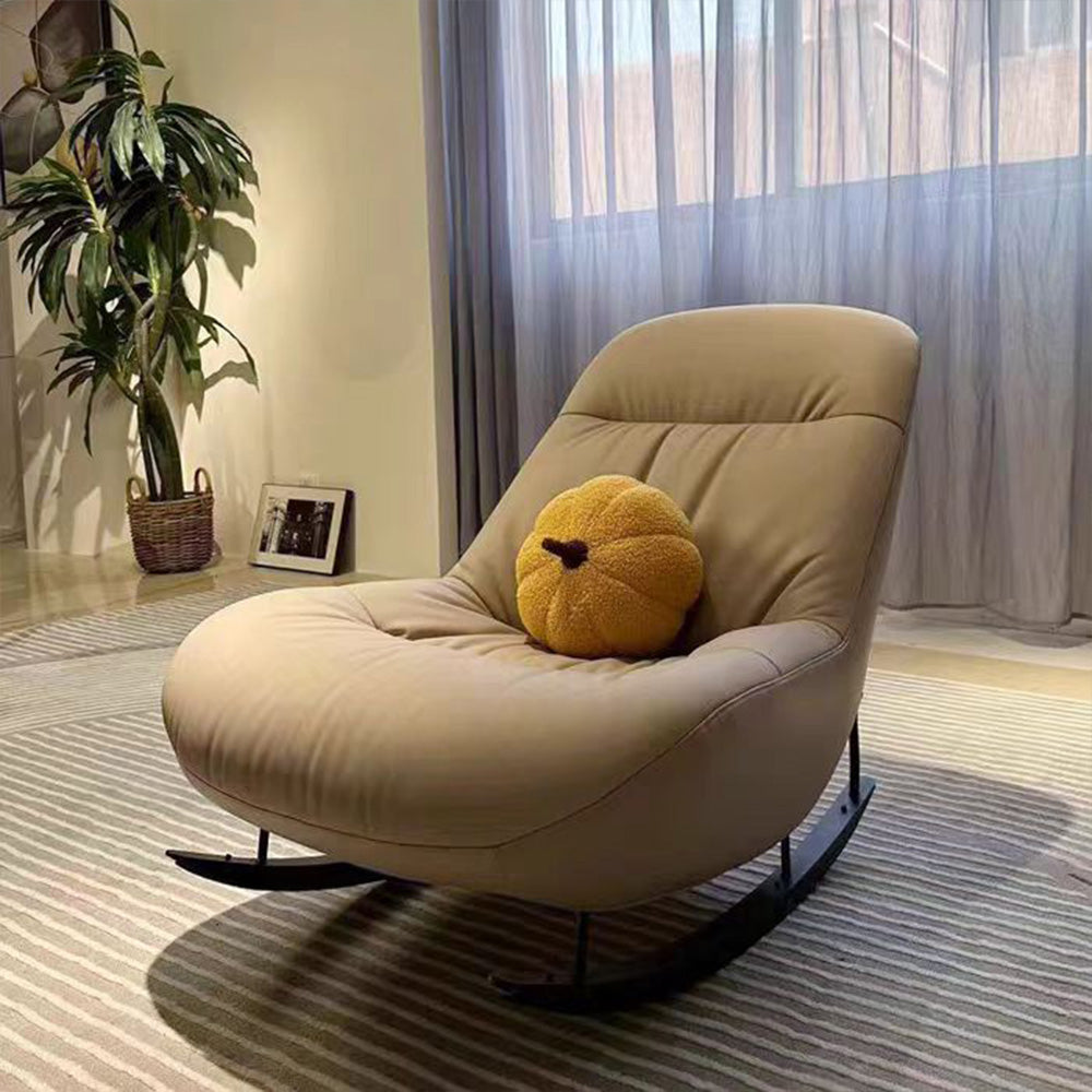 LIVARA EC1061 Wooden Frame with High-Density Foam and Rocking Legs Leisure Chair