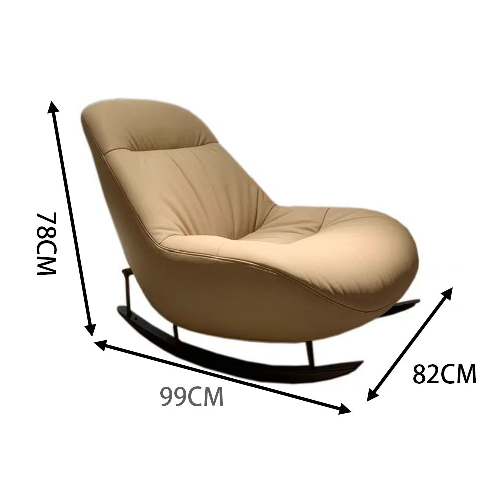 LIVARA EC1061 Wooden Frame with High-Density Foam and Rocking Legs Leisure Chair