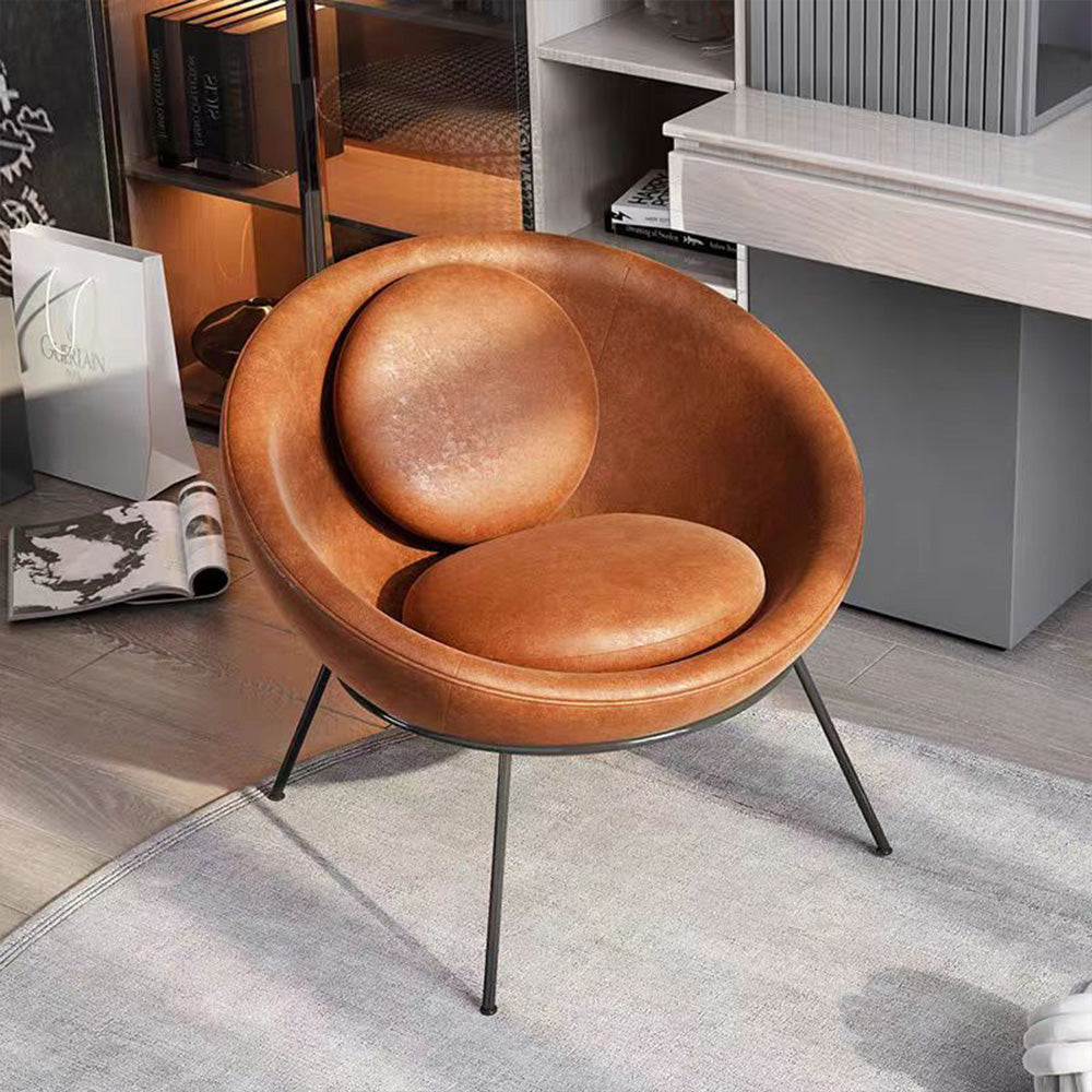 LIVARA EC1079 Bubble Chair with Microfiber Leather and High-Density Foam Leisure Chair