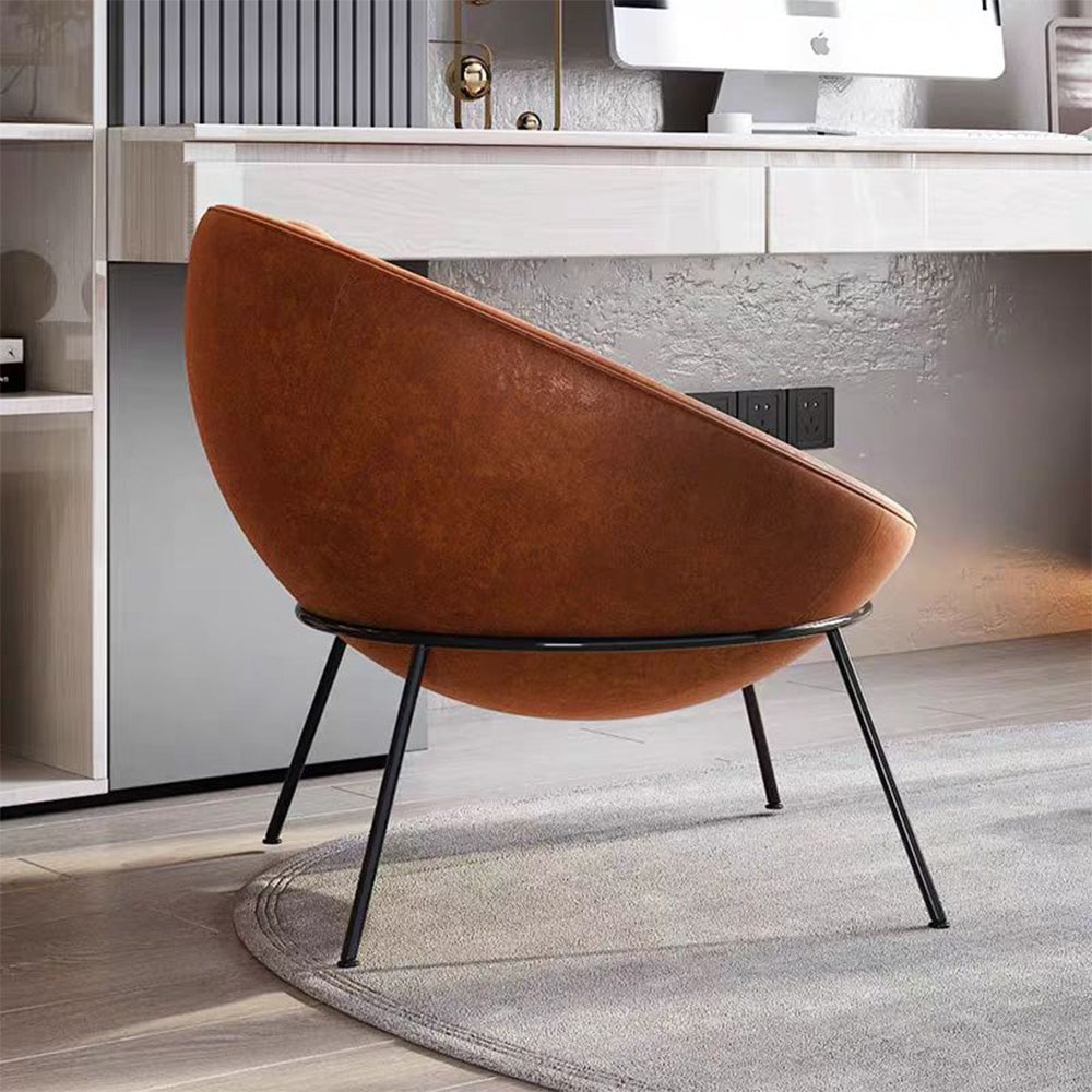 LIVARA EC1079 Bubble Chair with Microfiber Leather and High-Density Foam Leisure Chair