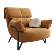 LIVARA EC1085 Solid Wood and Carbon Steel Frame Chair