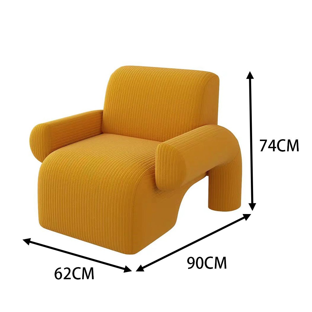 LIVARA EC1086 Solid Wood Frame with High-Density Foam Leisure Chair