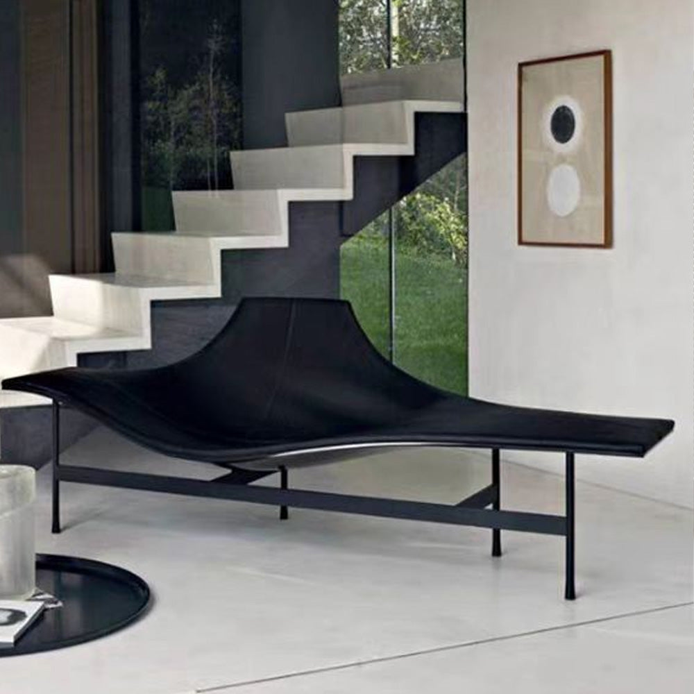 LUXORA EC1093 Fiberglass Stainless Steel Ultra-Fiber Leather High-End Leisure Chair