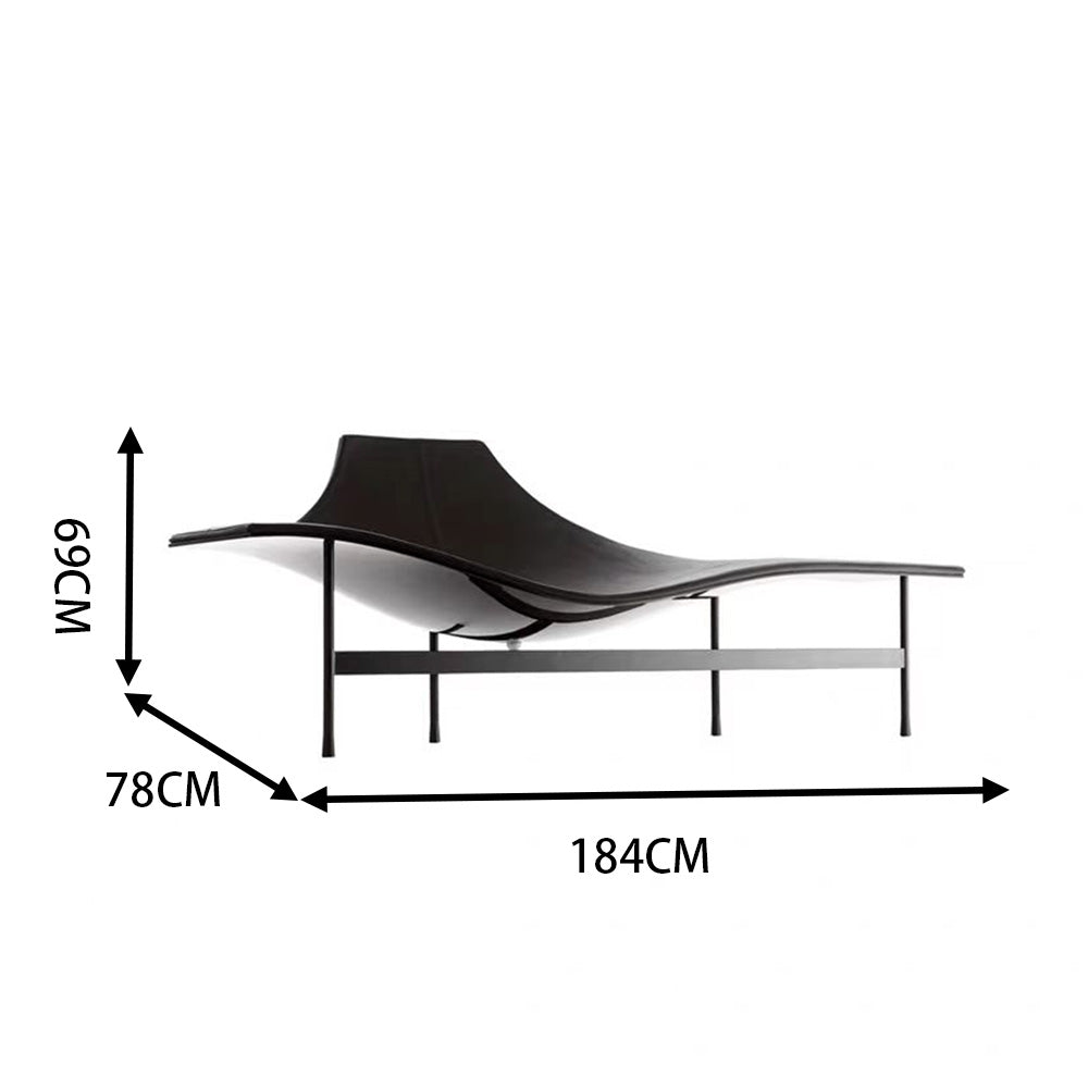 LUXORA EC1093 Fiberglass Stainless Steel Ultra-Fiber Leather High-End Leisure Chair