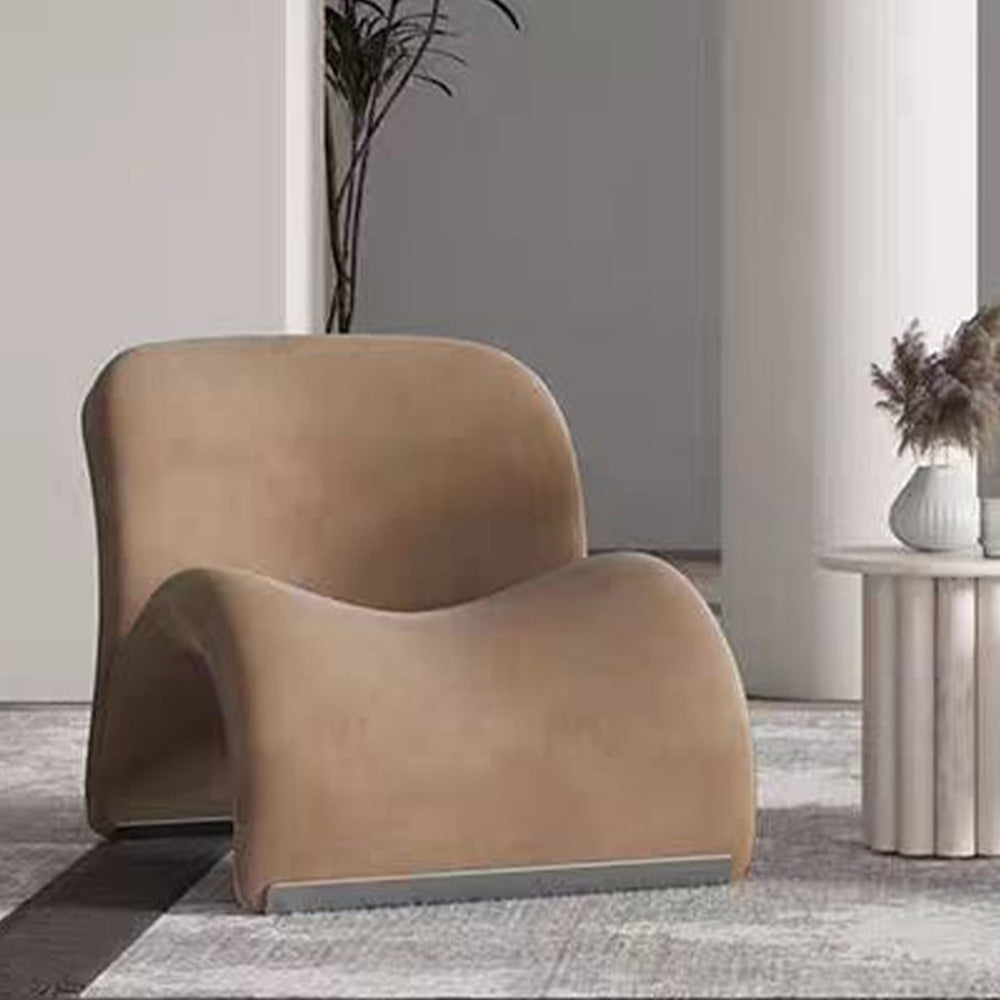 LIVARA EC1100 Tech Velvet Metal Stylish Design Leisure Chair