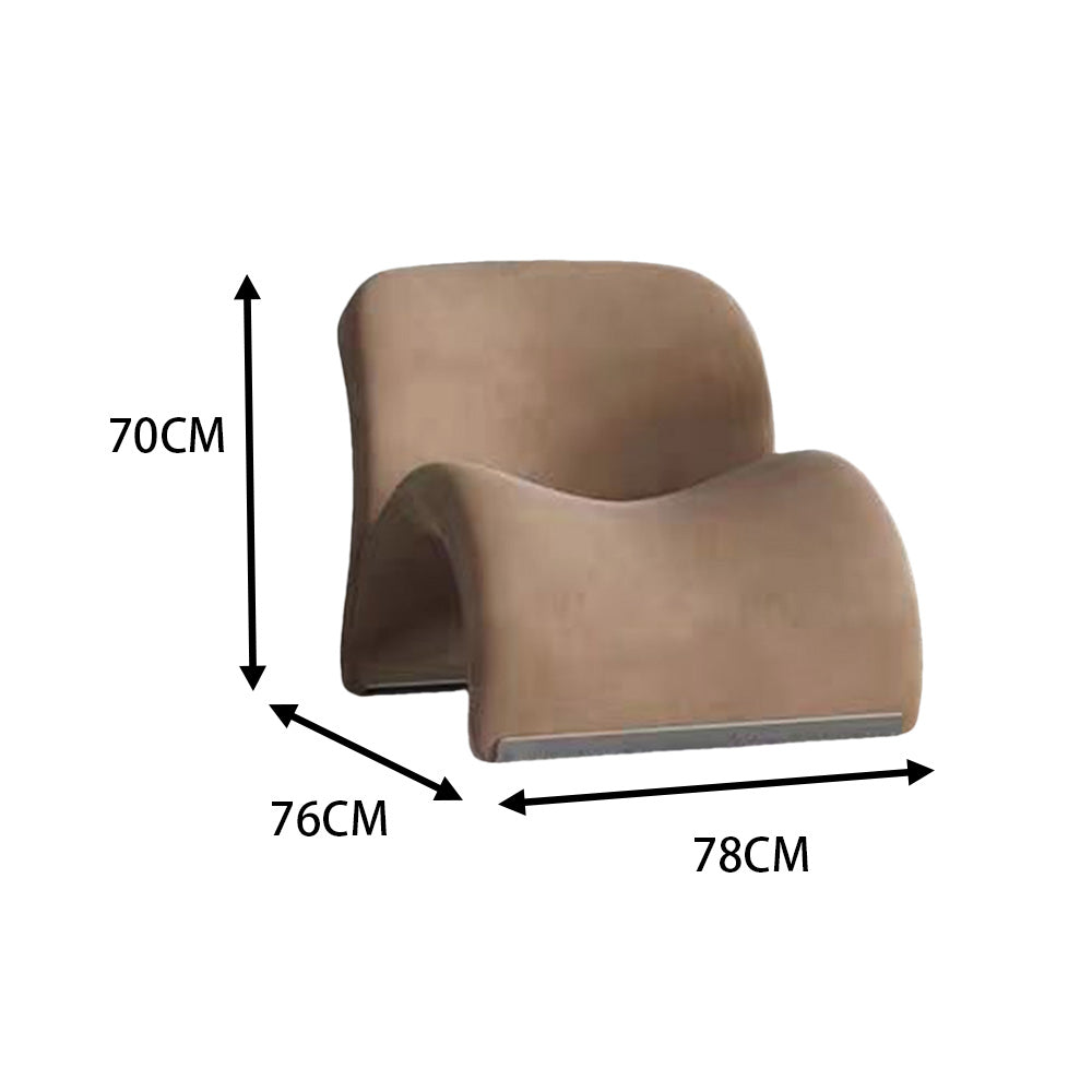 LIVARA EC1100 Tech Velvet Metal Stylish Design Leisure Chair