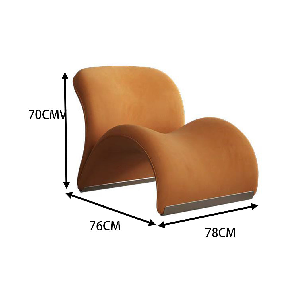 LIVARA EC1100 Tech Velvet Metal Stylish Design Leisure Chair