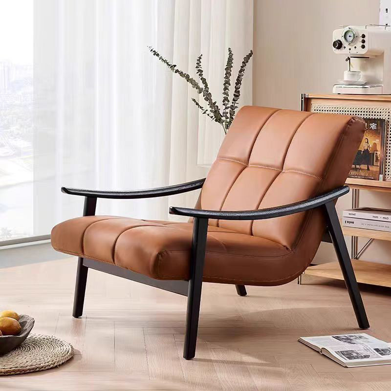 LIVARA EC1104 White Ash Wood Frame Leisure Chair