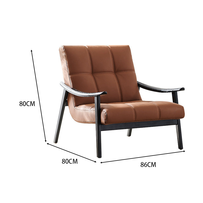 LIVARA EC1104 White Ash Wood Frame Leisure Chair