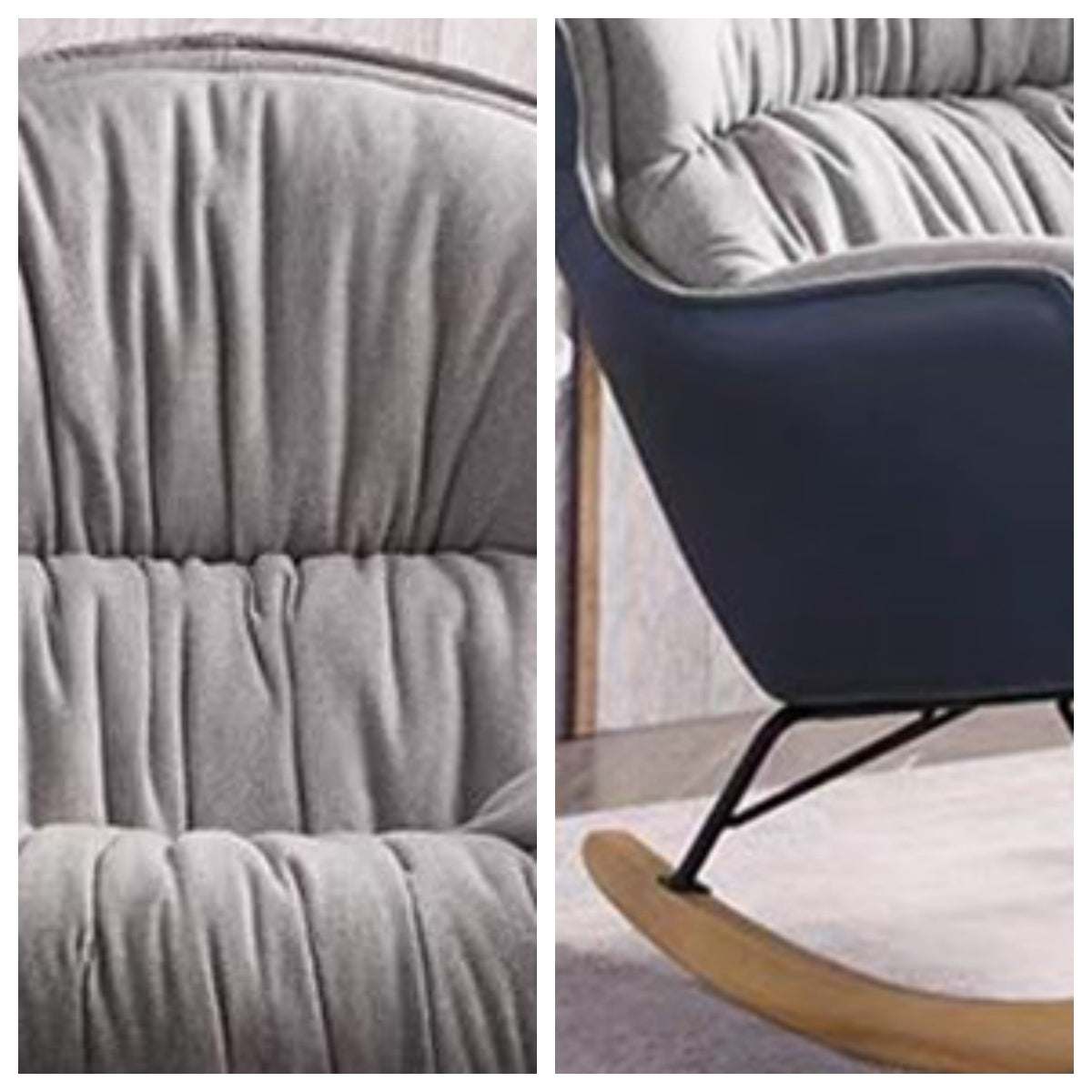 LIVARA EC1106 Antibacterial Rocking Chair - Grey