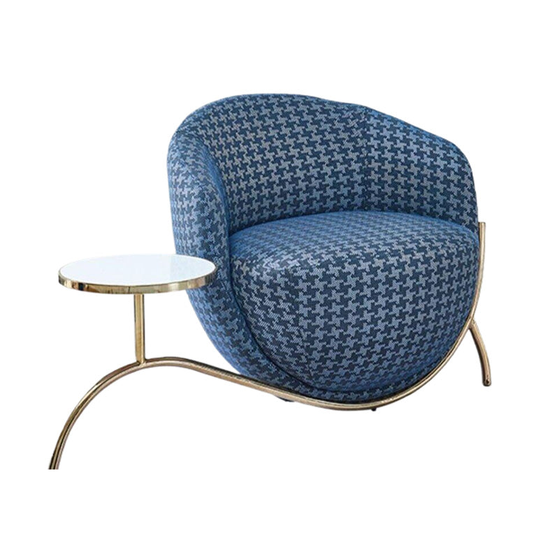 LIVARA EC1114 Stainless Steel Inner Frame Woven Leather Chair