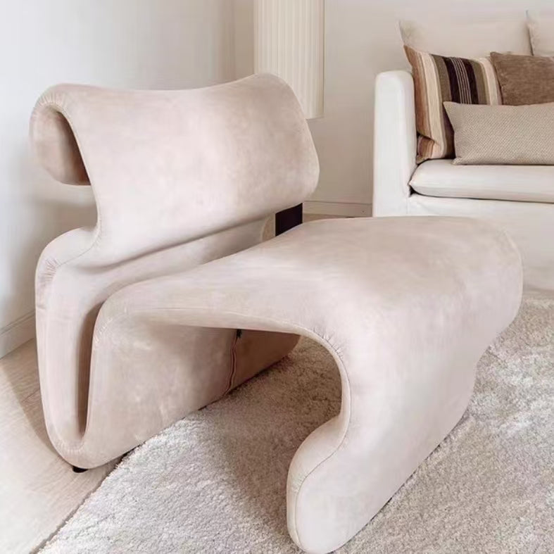 LIVARA EC1119 Fabric Metal Leg Fiberglass Leisure Chair