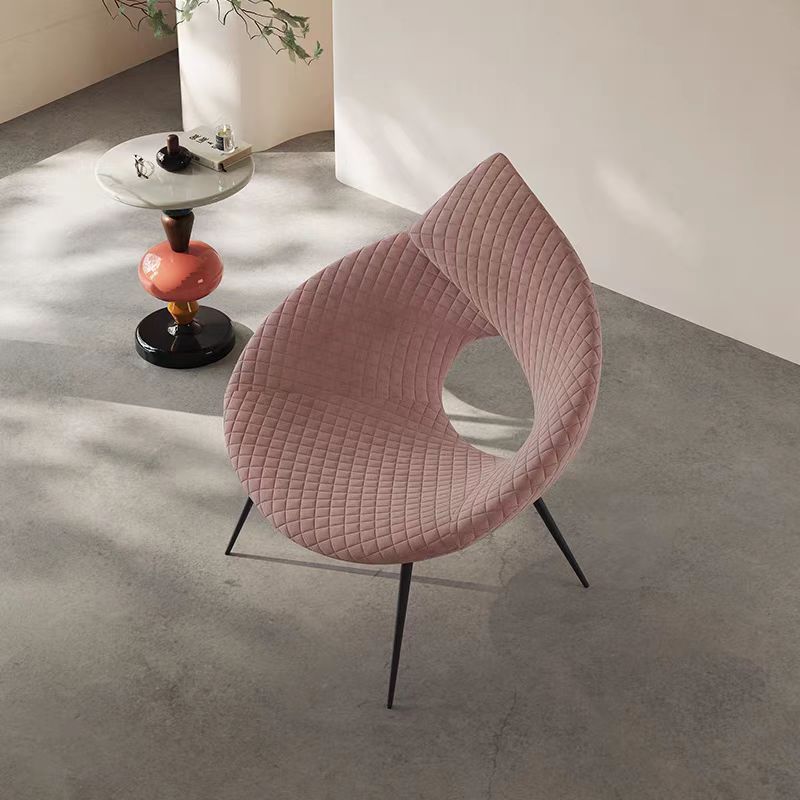 LIVARA EC1121 Metal Frame Microfiber Sponge Leisure Chair