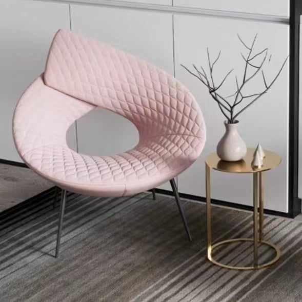 LIVARA EC1121 Metal Frame Microfiber Sponge Leisure Chair