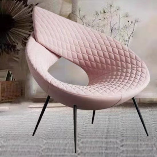 LIVARA EC1121 Metal Frame Microfiber Sponge Leisure Chair