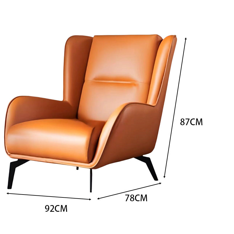 LIVARA EC1125 Solid Wood Frame Chair with Footrest