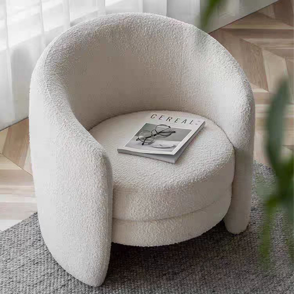 LIVARA EC1126 Minimalist Style Lamb Fleece Leisure Chair