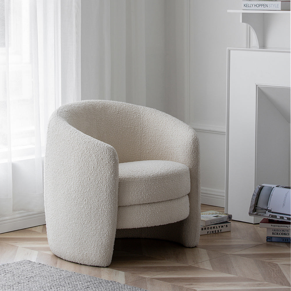 LIVARA EC1126 Minimalist Style Lamb Fleece Leisure Chair