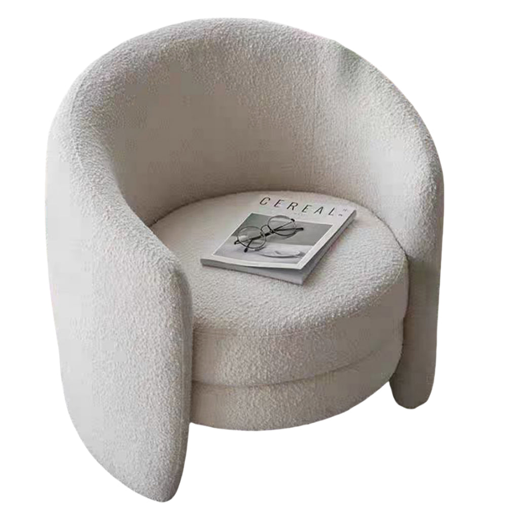 LIVARA EC1126 Minimalist Style Lamb Fleece Leisure Chair