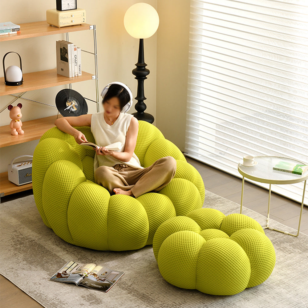 LIVARA EC1130 Modern Style Cotton Fabric Bubble Chair