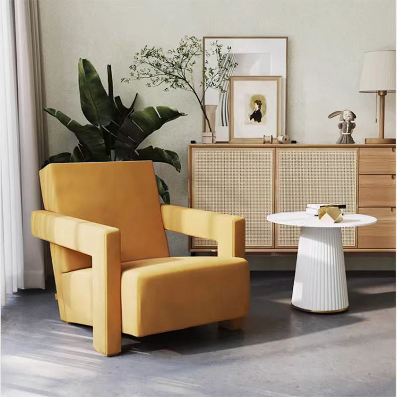 LIVARA EC1132 Cotton Linen Fabric Leisure Chair