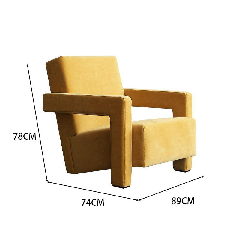 LIVARA EC1132 Cotton Linen Fabric Leisure Chair