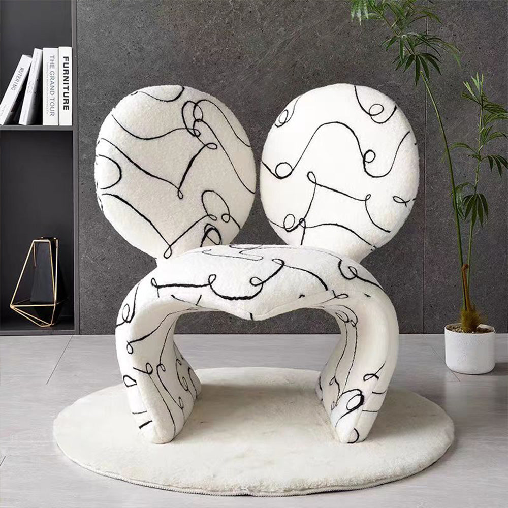 LIVARA EC1141 Stylish Shaped Cotton Leisure Chair