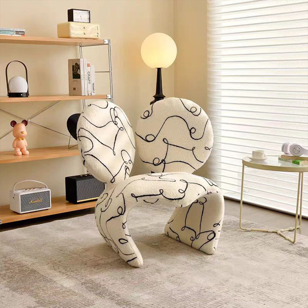 LIVARA EC1141 Stylish Shaped Cotton Leisure Chair