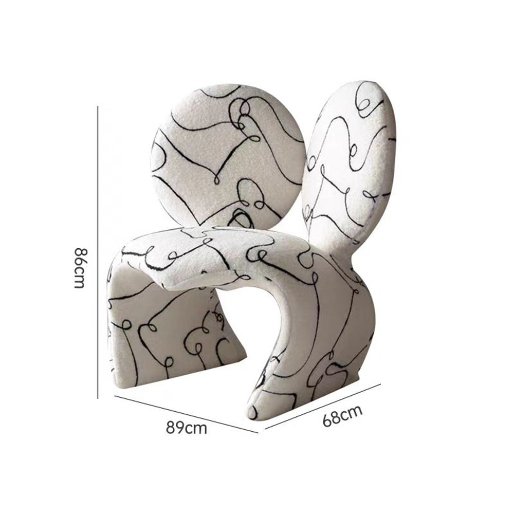 LIVARA EC1141 Stylish Shaped Cotton Leisure Chair