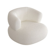 LIVARA EC1147 Modal Velvet Fabric Solid Wood Frame Leisure Chair / Single Sofa