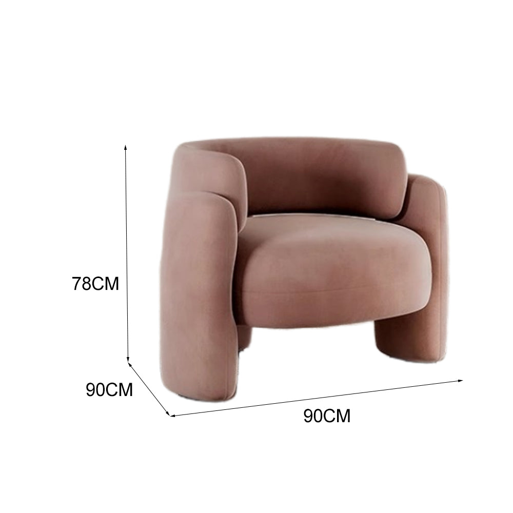 LIVARA EC1148 Solid Wood High Rebound Foam Leisure Chair