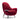 LIVARA EC1149 Leisure Chair Imported Silk Velvet Solid Wood and Hardware Frame-Red