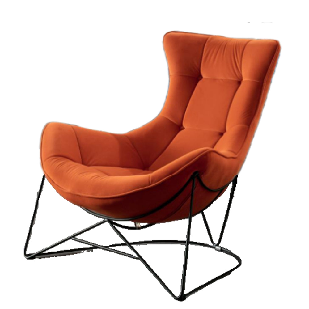 LIVARA EC1150 Minimalist Style Velvet Leisure Chair