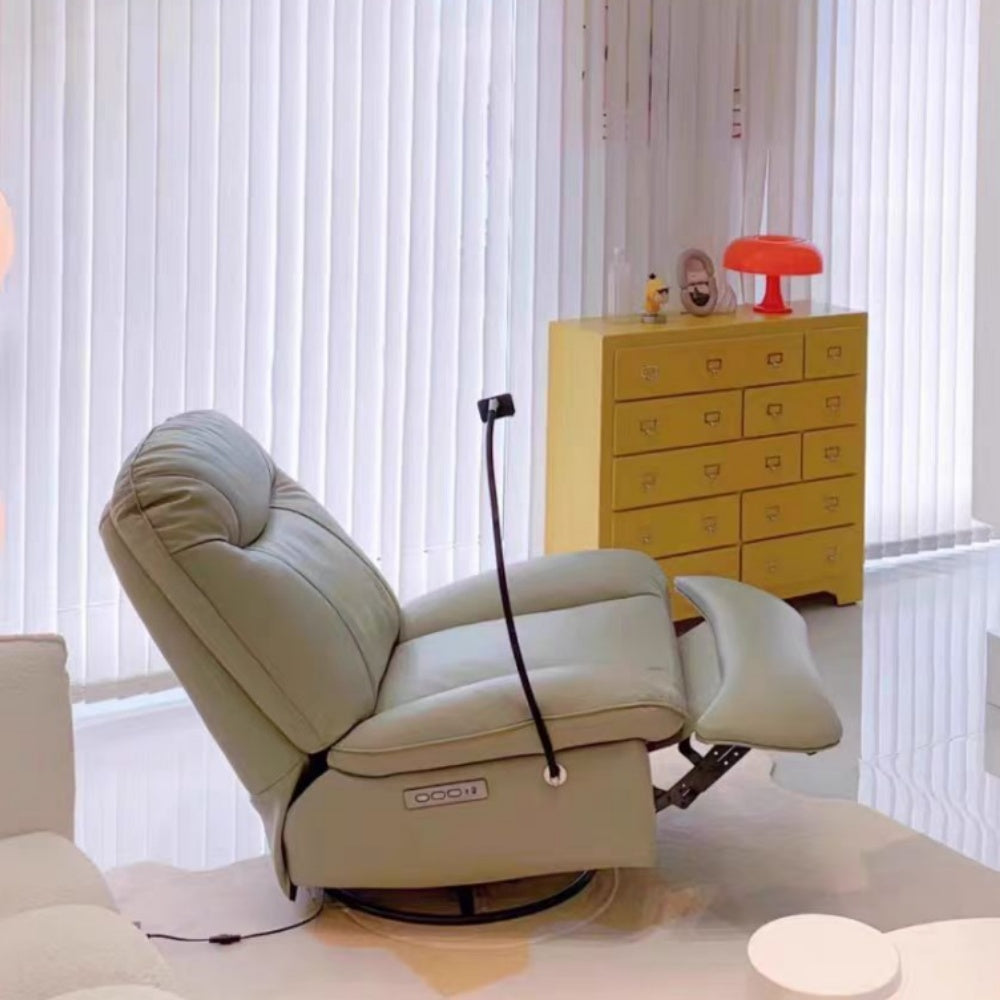 LIVARA EC1152 Manual Rotation Solid Wood Functional Frame Leisure Chair