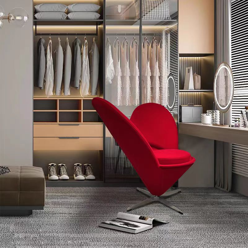 LIVARA EC1154 Fiberglass Fabric Heart-Shaped Design Leisure Chair