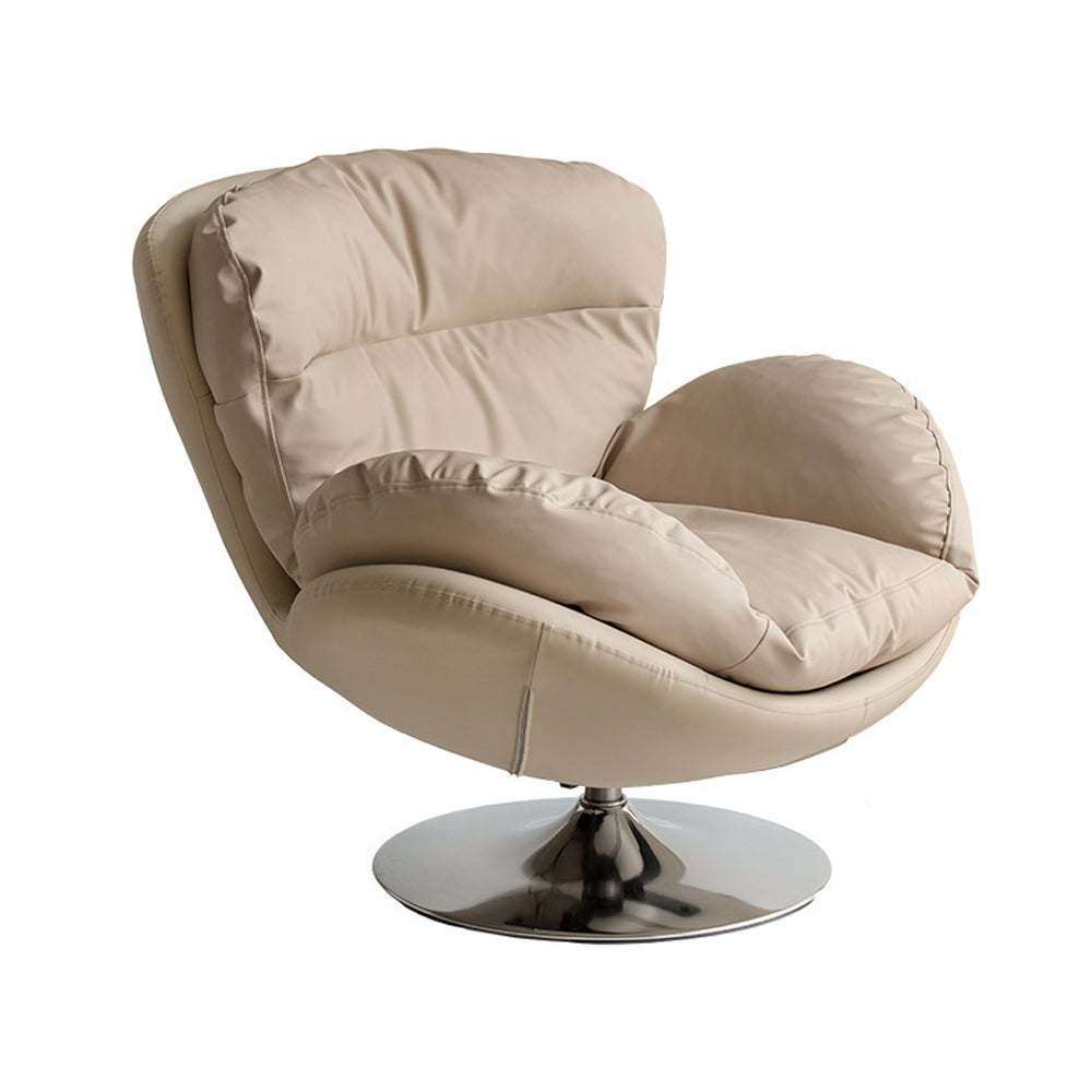 LIVARA EC1157 Iron Frame Cat Scratch Fabric Eggshell Chair