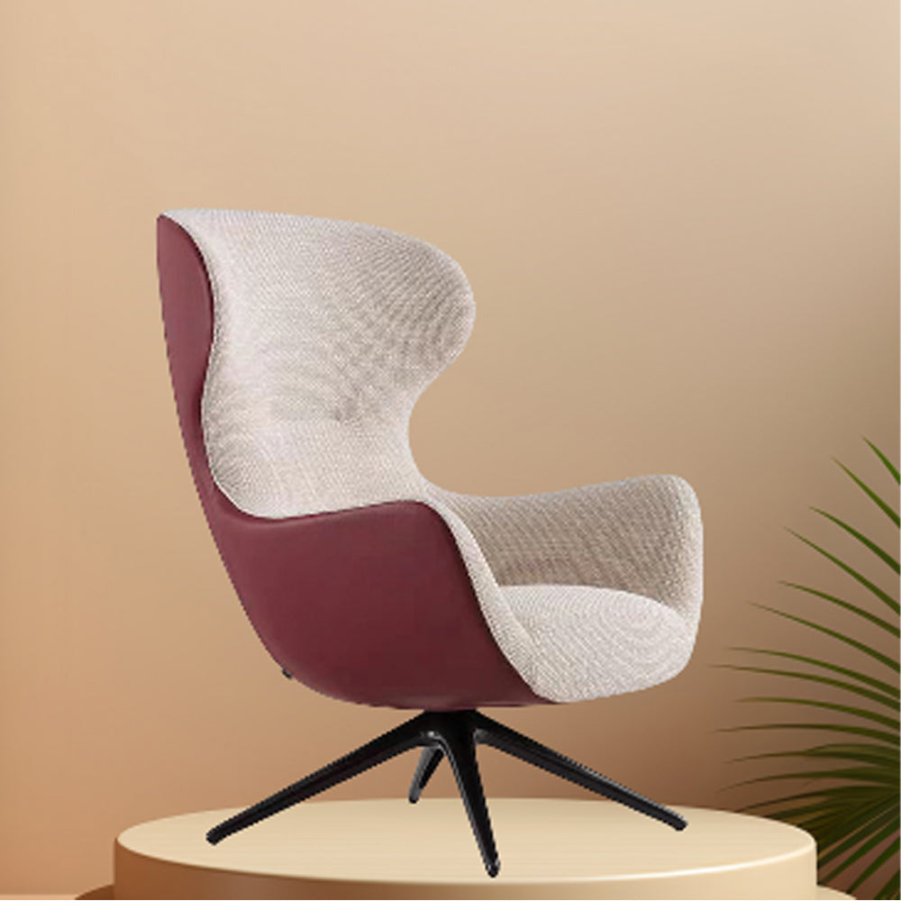 LIVARA EC1160 Ultra-Fiber Leather Metal Frame Leisure Chair
