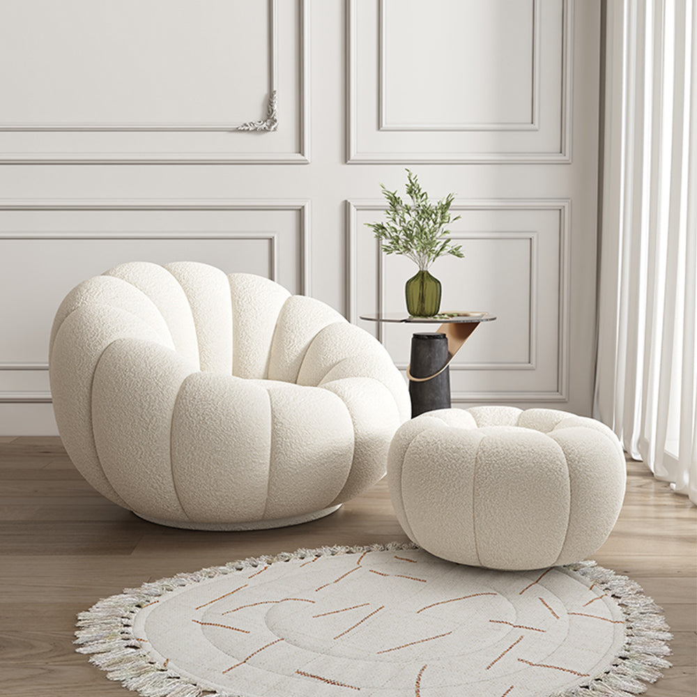 LIVARA EC1162 Lamb Fleece Leisure Chair