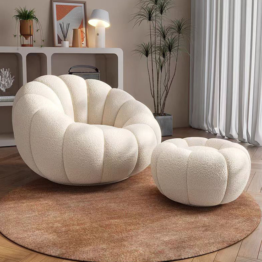 LIVARA EC1162 Lamb Fleece Leisure Chair