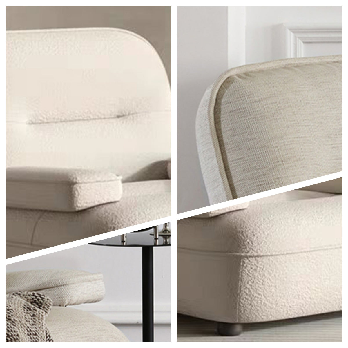 LIVARA EC1165 White Ash Wood Leisure Chair