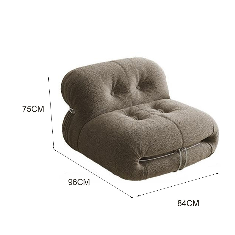 LIVARA EC1182 Wooden Frame High-Density Foam Leisure Chair