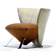 LIVARA EC1188 Wooden Frame Steel Fixed Legs Leisure Chair