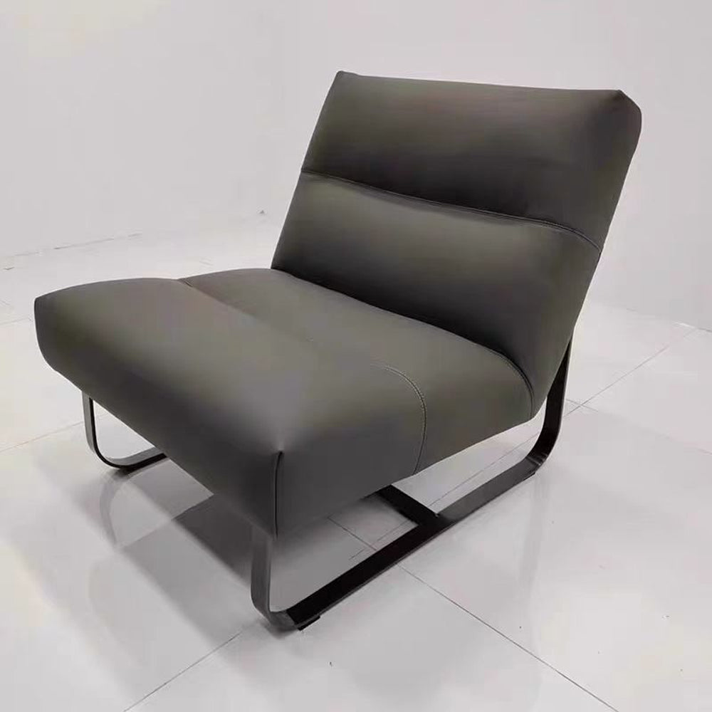 LIVARA EC1189 Minimalist Style Wooden Frame Leisure Chair - Black